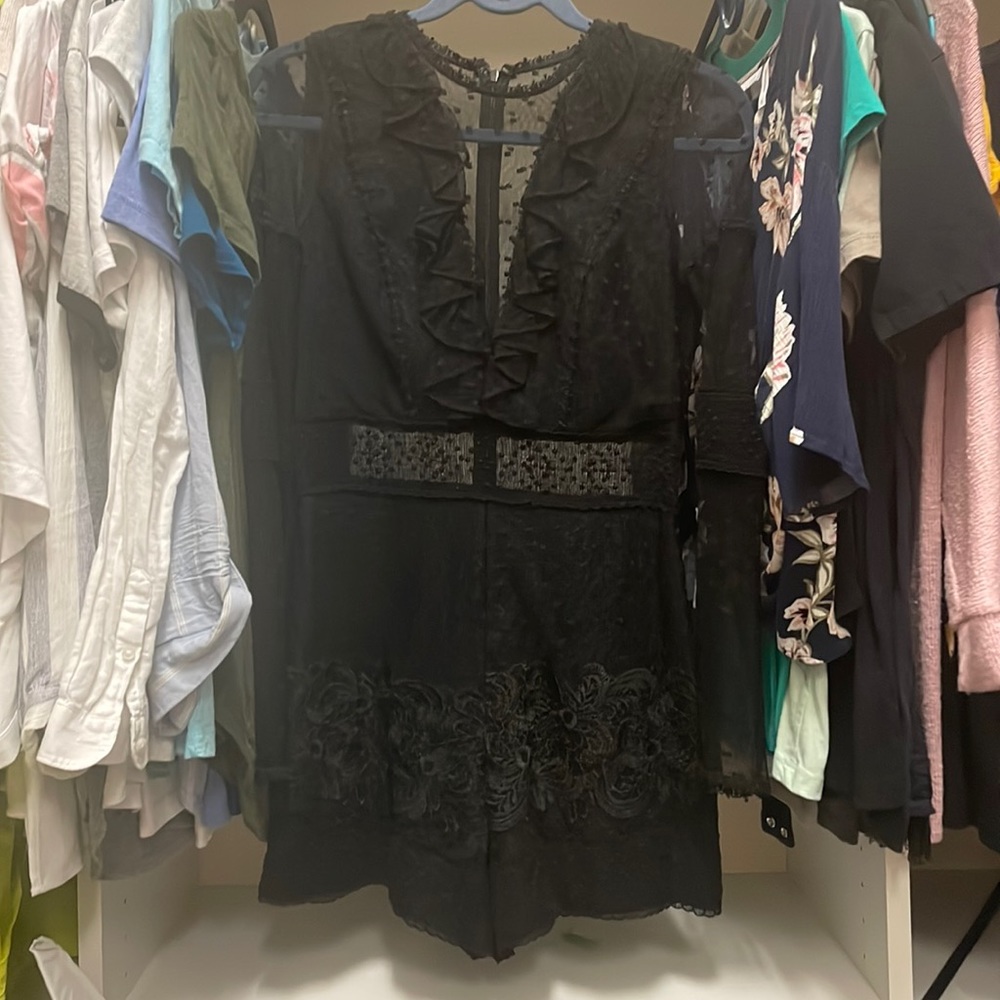 Alexie Black Romper